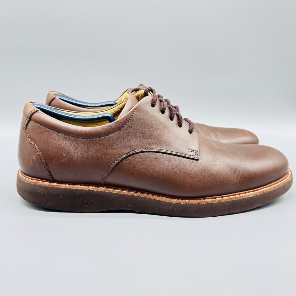 Samuel Hubbard Shoes Mens 11.5 Brown Leather Oxford Comfort Casual Vibram Sole